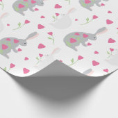 Papier Cadeau Joli lapin. (Coin)