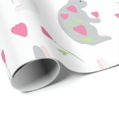 Papier Cadeau Joli lapin. (Coin rond)