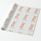 Papier Cadeau Joli lapin (Déroulé)