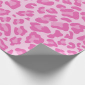 Papier Cadeau Joli Leopard Chic Poster de animal rose (Coin)