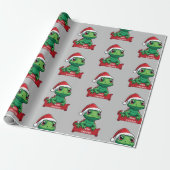Papier Cadeau Joli lézard de Noël (Déroulé)