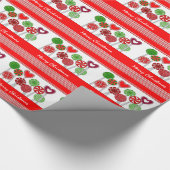Papier Cadeau Joli lollipops de Noël (Coin)