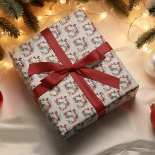 Papier Cadeau Joli lutin de Noël Lettre de fête S