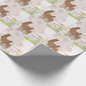 Papier Cadeau Joli Mare Brown et Cheval Foal (Coin)