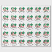 Papier Cadeau Joli MERRY CHRISTMAS MUSHROOM Christian (Plat)