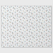 Papier Cadeau Joli Mini Ditsy Motif Floral (Plat)