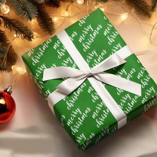 Papier Cadeau Joli mot d'art de la saison des fêtes de décembre