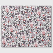 Papier Cadeau Joli Motif à lèvres, Parfum, Purse & Chaussures (Plat)