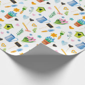 Papier Cadeau Joli motif de fleurs printanières à l'aquarelle Jo (Coin)