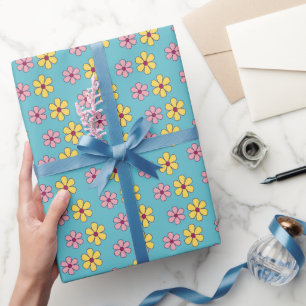 Papier Cadeau Joli motif de grandes fleurs