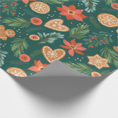 Papier Cadeau Joli Motif de Noël (Coin)