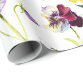 Papier Cadeau Joli Motif de panneaux aquarelle (Coin rond)