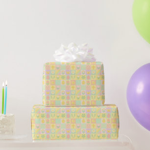 Papier Cadeau Joli motif de Pâques/printemps