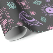 Papier Cadeau Joli Motif ethnique (Coin rond)