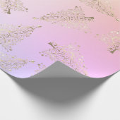 Papier Cadeau Joli motif holographique de Noël (Coin)