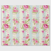 Papier Cadeau Joli Motif rose (Plat)