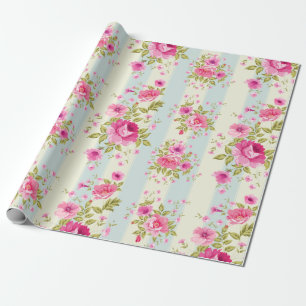 Papier Cadeau Joli Motif rose