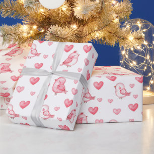 Papier Cadeau joli motif sans couture dessiné à la main avec aqu