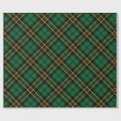 Papier Cadeau Joli Motif vert Plaid Noël (Plat)