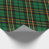 Papier Cadeau Joli Motif vert Plaid Noël (Coin)