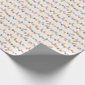 Papier Cadeau Joli Noël Arbre Lumière Motif (Coin)