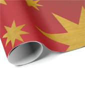 Papier Cadeau Joli Noël Étoiles Décoration Papier d'enveloppemen (Coin rond)