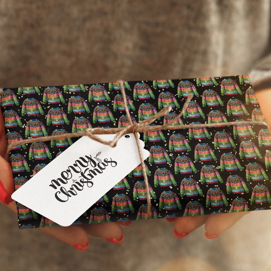 Papier Cadeau Joli Noël Holly Berries laide Sweat de Noël