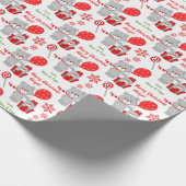 Papier Cadeau Joli Noël Ours Enfants (Coin)