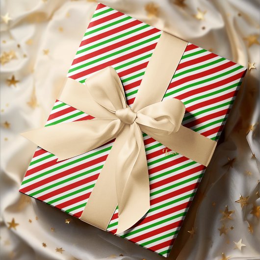 Papier Cadeau Joli Noël Rouge Vert Blanc Grilles Or Texte