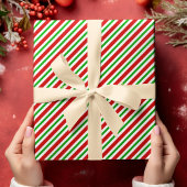 Papier Cadeau Joli Noël Rouge Vert Blanc Grilles Or Texte