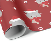 Papier Cadeau Joli Noël simple et amusant (Coin rond)