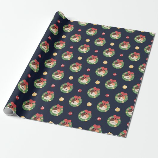 Papier Cadeau Joli Noël simple et amusant (Déroulé)