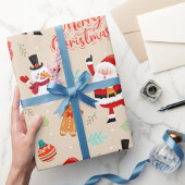 Papier Cadeau Joli papier d'enveloppement de Noël