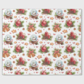 Papier Cadeau Joli papier d'enveloppement de Noël (Plat)