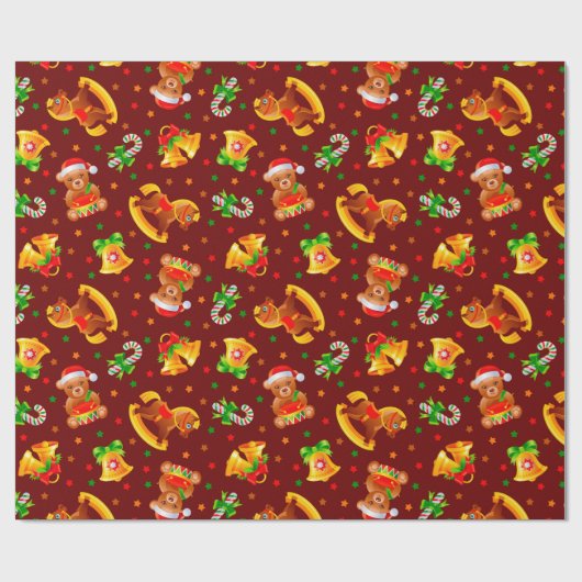 Papier Cadeau Joli papier Motif de Noël (Plat)