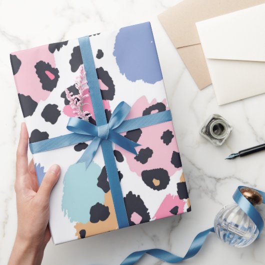 Papier Cadeau Joli Pastel Leopard Spots (Cadeaux)