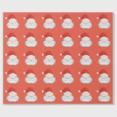 Papier Cadeau Joli Père Noël (Plat)