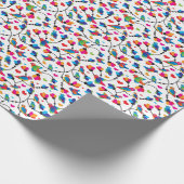 Papier Cadeau joli perroquet coloré (Coin)