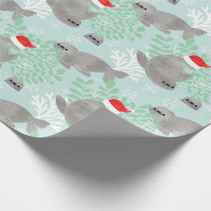 Papier Cadeau Joli phoque de Noël