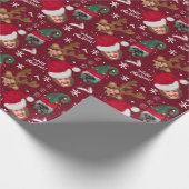 Papier Cadeau Joli plaisir Noël illustration 3 photos (Coin)