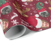 Papier Cadeau Joli plaisir Noël illustration 3 photos (Coin rond)