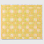 Papier Cadeau Joli point Polka Jaune (Plat)