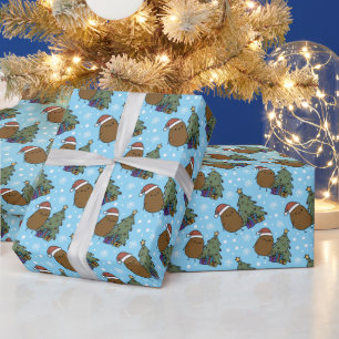 Papier Cadeau Joli Pomme de Terre de Noël