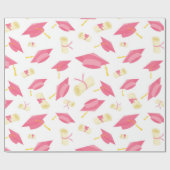 Papier Cadeau Joli Pretty Rose Graduate (Plat)