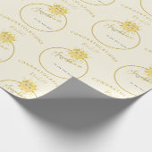 Papier Cadeau Joli Rayon Jaune de Soleil Baby shower d'été (Coin)