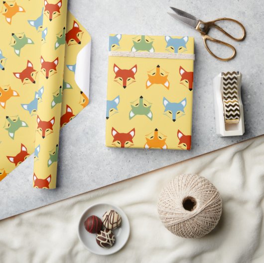 Papier Cadeau Joli renard coloré (Artisanat)
