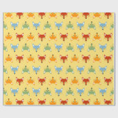 Papier Cadeau Joli renard coloré (Plat)