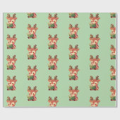 Papier Cadeau Joli Rendeer (Plat)