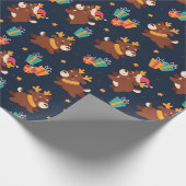 Papier Cadeau Joli renne de Noël (Coin)