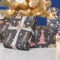 Joli sapin de Noël rose